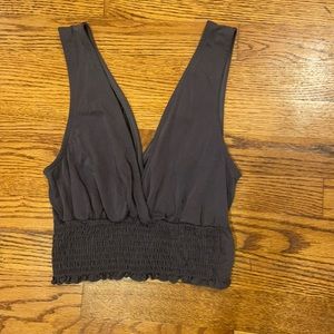 Urban Outfitters Gray Crop Top
